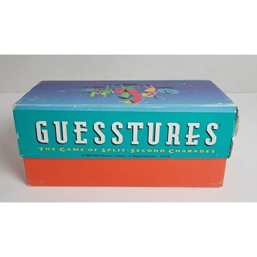 Vintage 90's Milton Bradley Guesstures Game Mimer-Timer Cards INCOMPLETE Untest
